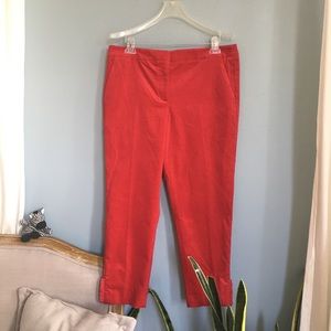 NWT RSVP by Talbots Red Velveteen Pants size 14p